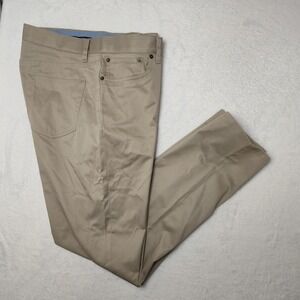 Brooks Brothers Pants Mens 36x32 Khaki Lightweight Advantage Chino Stretch